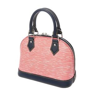 Louis Vuitton Handbag Bag Red Blue Epi Alma Leather